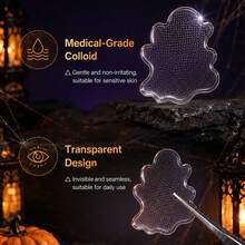 120pcs Halloween Gray Boxed Holiday Atmosphere Acne Concealer Patches, Witch Hazel Ingredient, Halloween Element Style, Clean Skin, Cover Blemishes - Halloween - View 6