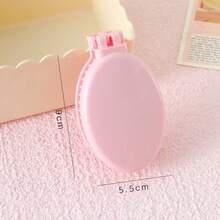 1pc 2-In-1 Foldable Lens Scalp Massage Comb, Mini Lightweight Pocket Hairbrush Tool, Portable Foldable Hairbrush, Suitable For Travel, Outdoor, Sports, Office, School And Daily Care, Practical Beauty Accessory And Graduation Gift - / - View 17