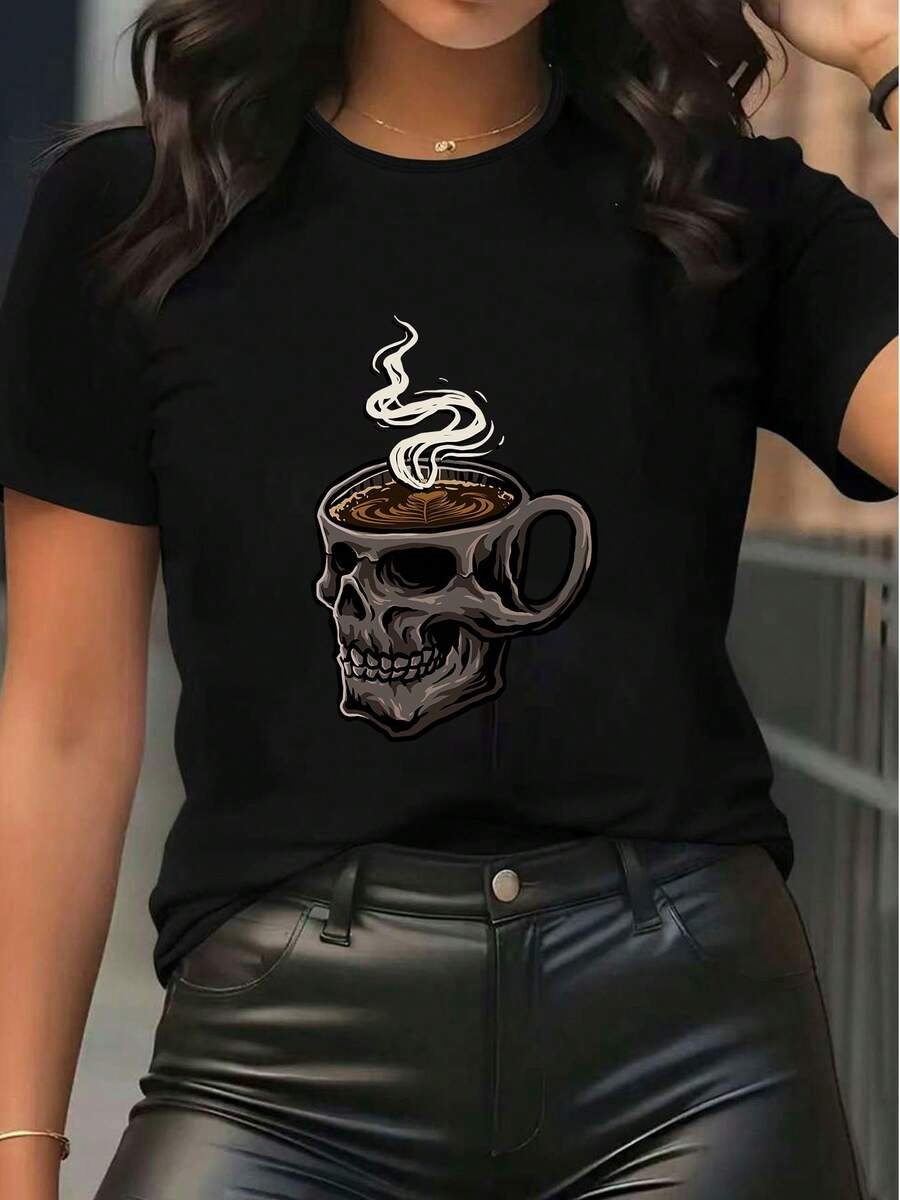 Women T-Shirts - 黑色 - 查看 1