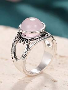 1pc Fashion Women's Ring, Suitable For Wedding, Engagement, Party, Valentine's Day Gift - Silver - View 4