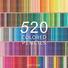 520 Pensil Warna - 520 Warna Cerah Tanpa Duplikat Set Pensil Warna Inti Lembut Premium yang Sudah Diasah untuk Seniman, Menggambar, Membuat Sketsa, dan Arsir - 520 warna timah - View 7