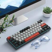 MageGee Star61 Mini Gaming Mechanical Keyboard, 60% Layout 61 Keys, Blue LED Backlit, Wired NKRO Multi-Device Gaming Keyboard, Optional Custom Red/Blue/Brown Switches, Suitable For Laptop PC Gamers - Black - View 8