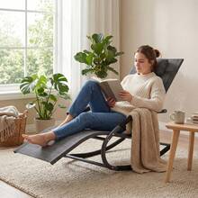 Patio Lounge Chair & Swing Chair - Gray - View 6