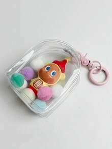 1 Set Cute Star Particle Pocket Baby Bag 10cm Portable Baby Bag Cute Particle Hanging Bag High Transparency Thickened Dust-Proof Storage Portable Baby Bag Data Cable Earphone Storage Bag - View 18