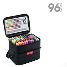 36/192/240 Colors Acrylic Paint Marker Set With Storage Box, Smooth Ink Flow, High Color Gamut Coverage, Suitable For Plastic, Glass, Metal, Bamboo, Canvas, Stone, Ceramic And Fabric Multi-Surface Painting Pens, DIY Craft Supplies And Professional Art Painting Markers - Sets - View 13