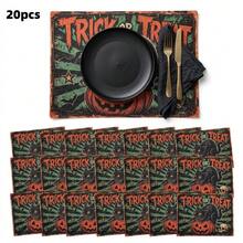 20/50 Buah Alas Meja Kertas Motif Kucing Hitam Halloween, Cocok untuk Dekorasi Meja Liburan Halloween, Dekorasi Meja Kertas Gaya Kartun Lucu, Dekorasi Pesta Acara - View 11