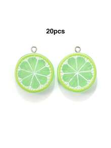 10/20/100pcs Double-Sided Lemon Slice Jewelry Accessories DIY Earrings Pendant Keychain Phone Charm Bag Pendant Doll Machine - Small Lemon Slices - View 18