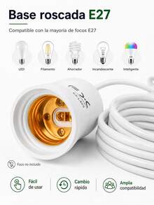 3m E27 Light Socket Extension Cord With Switch, E27 Bulb Socket Power Extension Cable - US A Type Plug(110-127V) - View 7