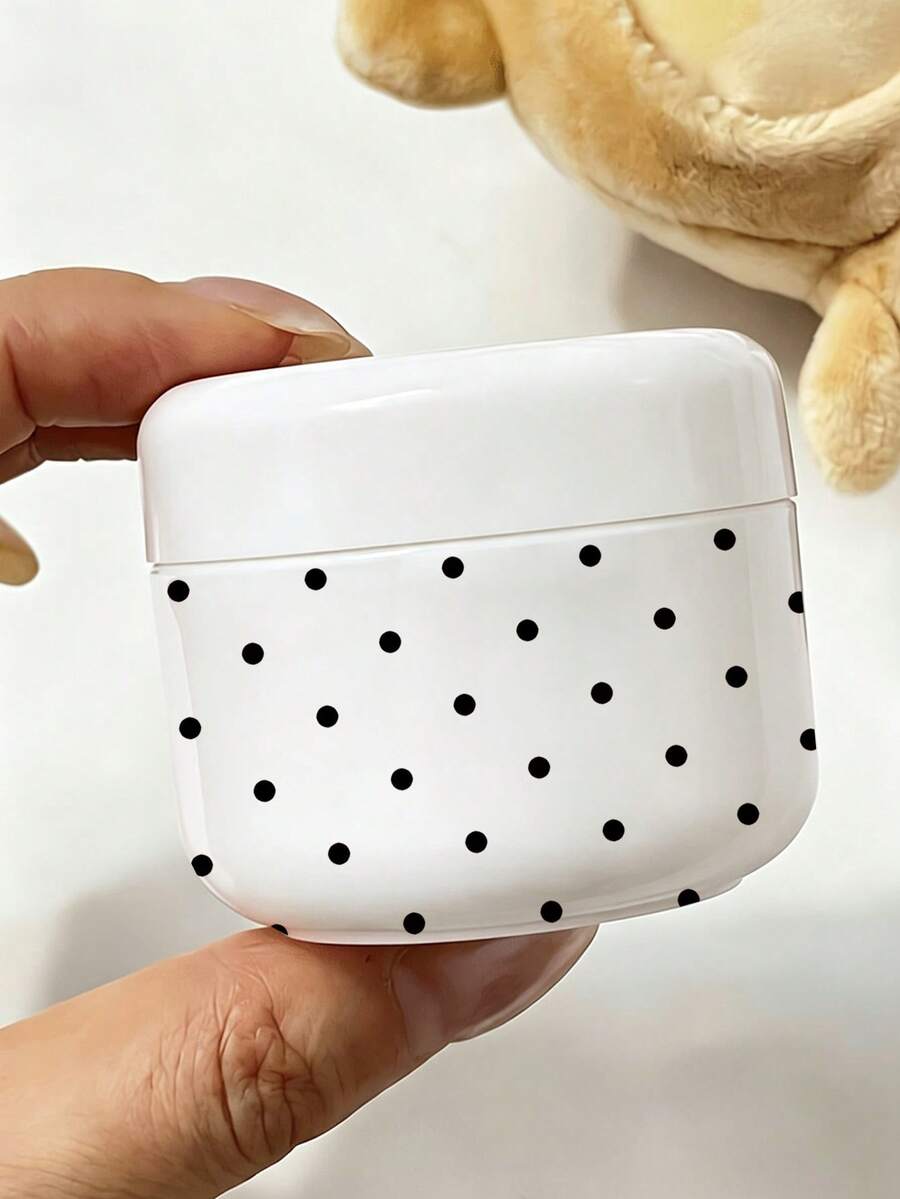 白色波點旅行分裝瓶,適用於乳霜、乳液及其他護膚產品,可重複使用,適合存放卸妝液、泥膜、身體乳液、護手霜等,海灘、夏季、郵輪及各種旅行場合必備,亦是送給朋友、家人、好友或同學的完美禮物 - 彩色 - 查看 1