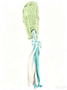 1pc Macaron Color Tassel Rope Pet Chew Toy, Interactive Pull Training Teething Stick, Durable Anti-Bite Chewing Accessory, Cute Daily Teething Toy For Small And Medium Puppies - Multicolor - View 5