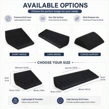 EVA Yoga Stretching Wedge Board Non-Slip EVA Yoga Fitness Slant Board Portable Calf Stretching Wedge For Ankle Flexibility Squat Support Fitness And Home Balance Training - Multicolor - View 11
