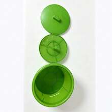 3pcs Bean Sprout Growing Container Set, Large Capacity Home Bean Sprout Maker, Mung Bean, Soybean Water Cultivation Tray - A - View 6
