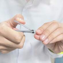 Edelstahl Dicke Zehen- & Fingernagel Schere Set - Rutschfeste gerade Klinge Schere, geeignet für Männer, Frauen, Senioren - Klassisches Nagelpflege Set - Flachboden, groß - Übersicht 6
