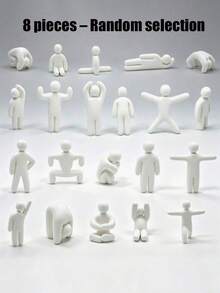 8-1pc Chameleon Hide And Seek Game Model, Super Chameleon DIY Figure Model, Decorative Ornament, Can Be DIY Dyed, Create Your Own Immersive Hide And Seek Display, Suitable For Home Office Decor And Desktop Decoration, School Stress Relief Supplies, DIY Set, Festival Party, Halloween, Ideal Fashion Gift For Friends - Multiple Styles - View 11