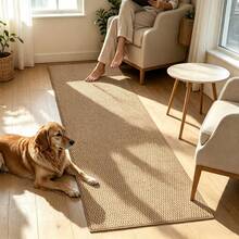 1pc Long Runner Rug, Brown Pineapple Pattern Material Hallway Carpet, Suitable For Entryway, Corridor, Bedroom Bedside And Other Spaces, Dense Fabric With Texture, Easy To Maintain Home Decor, Fits Modern, Japanese, Cream Style And Other Home Decor Styles - Camel - View 2