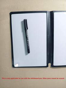 Fashionable Portable A5 Reusable Whiteboard Notebook: Weekly Planner, Faux Leather Memo Pad, Comes With Whiteboard Marker And Eraser. Whiteboard Only Compatible With Whiteboard Markers, Other Pens May Not Fit Perfectly - Multicolor - View 11