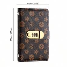 Dompet Penyimpanan Uang dengan Kunci Kombinasi Motif Bunga Besar, Tempat Buku, Organizer Uang, Kapasitas Besar, Buku Besar Akuntansi - Beraneka warna - View 5