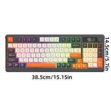 ATTACK SHARK Wireless Bluetooth Dual-Mode Mechanical Feel Keyboard With PBT Keycaps, Display Screen And Knob Gaming Keyboard - View 3