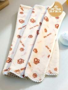 Cute Paw Print Pet Blanket, Soft Flannel Warm Sleeping Pad, Suitable For Small And Medium-Sized Dogs And Cats, As Well As Washable Plush Bed Covers For Various Small Animals - S(38cm*30cm) - View 17
