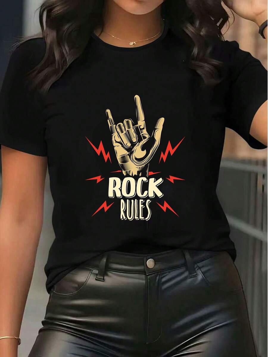 Women T-Shirts - 黑色 - 查看 1