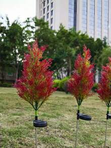 Solar Powered Pine Tree LED Light, Realistic Garden Decoration, Semi-Buried Lawn Light With Switch Control, Perfect For Decorating Garden, Pathway, Patio, Porch And Lawn, Also Great For Halloween And Christmas Holiday Decoration - Pine Tree Ground Stake Light - View 9