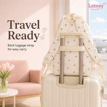 (Embroidered Custom) Striped Backpack Large Capacity Lightweight Casual School Bag For Students, INS Style - Multicolor - View 7