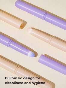 GUOXIAONIU Portable Lip Brush With Cap Mini Lipstick Applicator Makeup Brush Suitable For Lip Gloss Lip Balm Concealer Multi-Use Cream - Multicolor - View 11