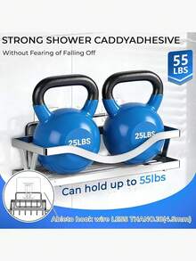 10pcs Shower Caddy Replacement Hooks, Transparent Heavy Duty Strong Adhesive Strips, No-Drill Wall Mount Adhesive Hooks For Bathroom Shelves, Kitchen Shelves, Soap Trays, Towel Racks, Organizers, Cabinet, Door Hooks, Easy Install Removable - Clear - View 8