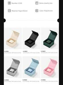 Oirlv Luxury Jewelry Storage Box Detachable Ring Organizer Multi-Compartment Jewelry Display Box Home Storage Wedding Proposal Gift Jewelry Box - Jewelry Box + Outer Box - View 6