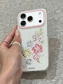 Estetika Lucu Polka Dot Warna-warni Bunga Glitter Tekstur Berlian Casing Ponsel Kompatibel Dengan iPhone 18 Pro Max 18 Pro 17 Pro Max 17 Pro 16 Pro Max 16 Pro 15 Pro Max 15 Pro 14 Pro Max 14 Pro 13 Pro Max Casing Anti Jatuh Artistik Bergaya - Putih - View 4