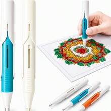 1/2/3 Sets Boîte de Stylo de Peinture de Diamant Automatique, Distribution Automatique de Perles, Rangement Facile, 3 Couleurs Disponibles, Convient aux Débutants, Artisanat DIY pour Adultes, Outils de Peinture de Diamant 5D, Passionnés de Peinture de Diamant, Cadeaux de Noël, Cadeaux d'Halloween - A - Voir 13