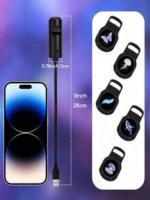 3 Sets USB Starry Sky Projector Lights, 30pcs Interchangeable Slide Galaxy Planet Projector, 360° Flexible Neck Night Light, Car Bedroom Decor Space Projector Lamp, Kids Gift - Projector Light - View 10
