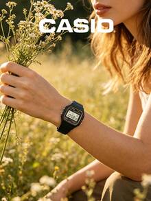 Casio Unisex Translucent Blue Digital Watch With Resin Strap, Electronic LCD Display, Retro Vintage Wristwatch, Suitable For Anniversary Gift And Fashion Accessory - one-size - View 6