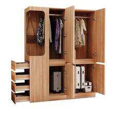 Large Wardrobe Bedroom With Storage With Doors Natural Wood With Drawers And Shelves - 自然的 - 查看 4