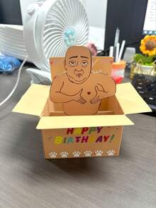 1pc Funny Happy Birthday 3D Pop-Up Greeting Card - Humorous 3D Character Design, Colorful Paper, With Writing Space And Envelope, Suitable For Birthday, Anniversary, Mother's Day, Father's Day, Home Decor, Party Invitation, Gift Card, Colorful 3D Greeting Card - Multicolor - View 10