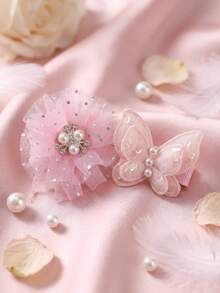 10pcs Pink Plaid Bow Hair Accessories Set, Durable And Gentle On Hair, Basic Cute Sweet Hair Clips - Suitable For Girls And Kids, Daily, Vacation, School, Date - Multicolor - View 4