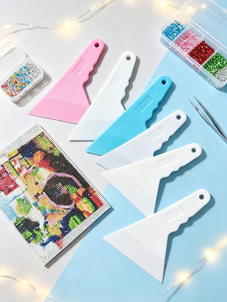 DIY Diamond Painting Correction Tool, Colorful Diamond Painting Alignment Tool, Suitable For Diamond Painting Cross Stitch Drawing Rhinestone Correction Kit Accessories, Diamond Painting Cross Stitch Handmade Material Kit - A - View 1