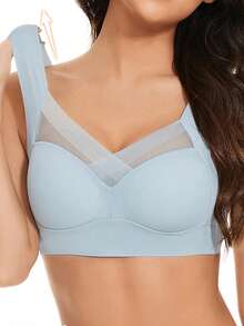 5pcs/Set Women's Seamless Back Beauty Bra, One-Piece Design, Padded & Wire-Free, Thin & Skin-Friendly, No Sense Of Restraint, Sleep Bra, Lingerie, Comfortable - Multicolor - View 8