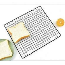 1pc Non-Stick Black Iron Baking Cooling Rack 11x10 Inch Baking Rack For Cooking And Baking, Perfect For Cakes, Bread And Grilling, Essential Kitchen Tool And Accessory, Ideal Choice For Baking Supplies And Equipment, Baking Tool - Black - View 8