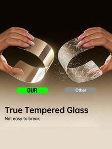 CASECOPS 4pcs Ultra HD 9D Tempered Glass Full Screen Protector, Compatible With IPhone 18 Pro Max/18 Pro/18/17 Pro Max/17 Pro/17 Air/17/17e/16 Pro Max/16 Pro/16e/15 Pro Max/14/13 Mini/12/11/X Full Series Phones, Full Coverage 9H Tempered Glass, Seamless Support For Dynamic Island Function, Scratch-Resistant, Shockproof, Waterproof, Smooth Touch, Anti-Fingerprint, Essential Daily Phone Protection Accessory - 4 Pieces - View 5
