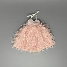 Doll Feather Skirt Outfit For Blythe, OB24, Azone 19 Jointed Body, YMY22 Doll Clothes - Pink - View 7