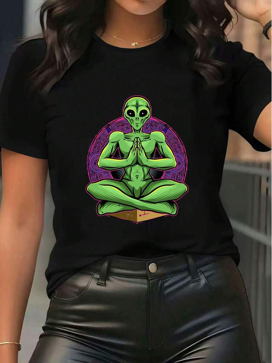 Women T-Shirts - 黑色 - 查看 1