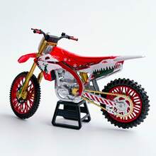 Motorcycle Off-Road Model, Christmas Theme, Die-Cast Alloy Metal Motorcycle, Suitable For Collection Display And Christmas Gift - Multicolor - View 4