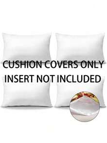 2pcs/4pcs/6pcs Pure White Blank Pillow Covers, No Pillow Insert, Modern Minimalist Soft Lightweight Polyester Square Cushion Covers, Hidden Zipper, DIY Your Favorite Patterns, Suitable For Bedroom, Living Room Decoration - White - View 17