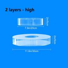 Transparent Acrylic Cake Stand, Can Support Round And Tiered Filled Cake Tubes, Suitable For Wedding, Birthday And Other Party Displays - Clear - View 13