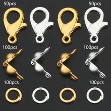 250pcs/500pcs DIY Jewelry Findings Set Includes Lobster Clasp, Jump Rings, Clasps, DIY Buckle Kit, End Connectors, Open Jump Rings, Suitable For Bracelet Connectors, Beading, Bead End Connectors, Anklet End Closed Rings, Fixed Hanging Rings, Jewelry Connecting Rings And Other Handmade Jewelry Making - Lobster Clasp & Bag Clasp & Jump Ring - View 13