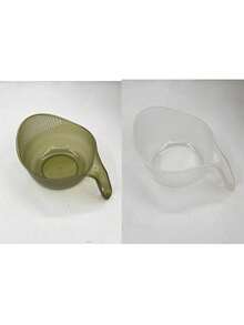 1pc Multi-Function Colander With Handle, 2-In-1 Design, Can Be Used As Vegetable Washing Basket, Rice Washing Basket, Strainer And Fruit Bowl, Suitable For Kitchen Sink, Also For Washing Rice, Preparing Salad And Draining Pasta - Clear - View 10