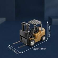 Rechargeable Remote Control And App-Controlled Toy Forklift With Lights, Sounds, Hook, And Trailer, Vehicles - Yellow - View 4