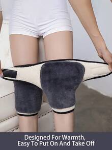 Thickened Warm Knee & Leg Sleeves, Unisex Sports Joint Support, Windproof Winter Warmth, Suitable For Cold Weather, Fitness Training Gear, Sports Weight Loss, Home Living Room Decor, Back To School Season Halloween Gift, Essential Accessory - Multicolor - View 5