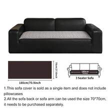 SANMOSPIN 1pc Solid Color Plush Sofa Cover, Quilted Thickened Machine Washable & Hand Washable, Pet-Friendly Non-Slip Protective Sofa Cover, Soft & Comfortable Polyester Material, Suitable For Living Room, Bedroom, Office - Multicolor - View 15